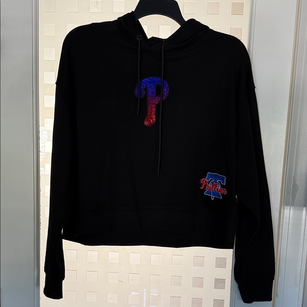 Black Phillies Hoodie Sweatshirt